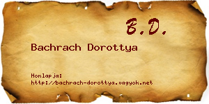 Bachrach Dorottya névjegykártya