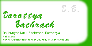 dorottya bachrach business card